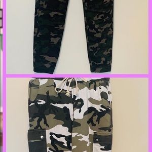 Camuflaje Capri pants two styles two colors